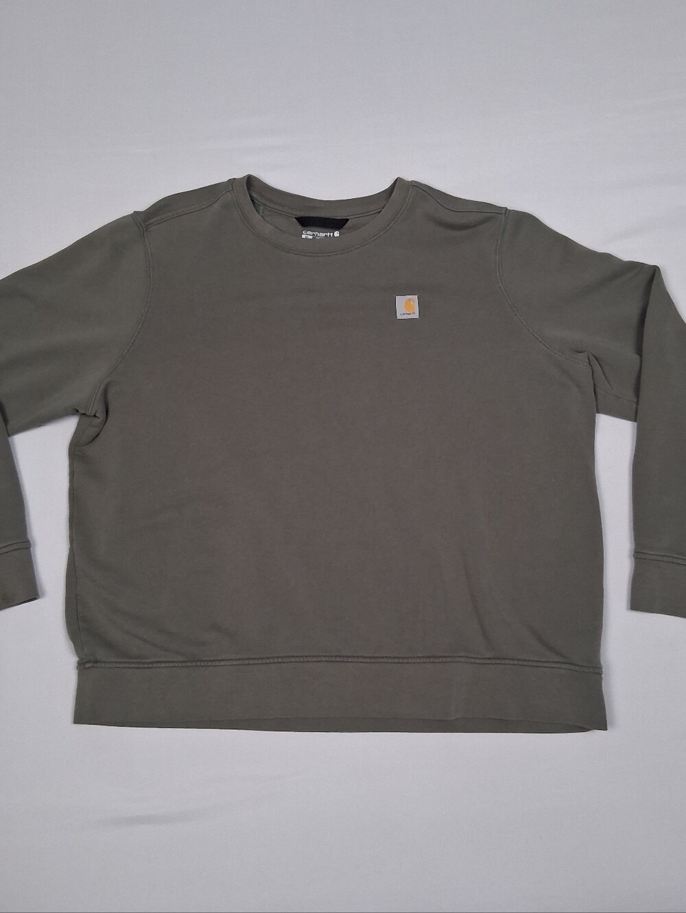 Carhartt Womens TENCEL Fiber Series Crewneck Sweatshirt XL (16-18) Olive TS6179W